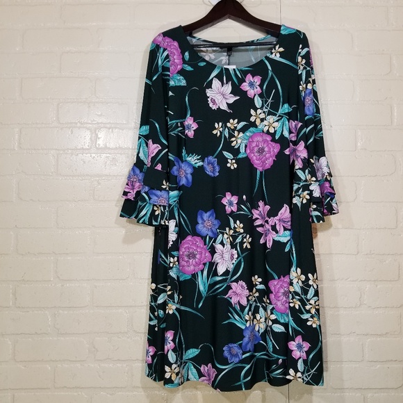 Lane Bryant Boho Jade Green midi dress NWT - Picture 3 of 8